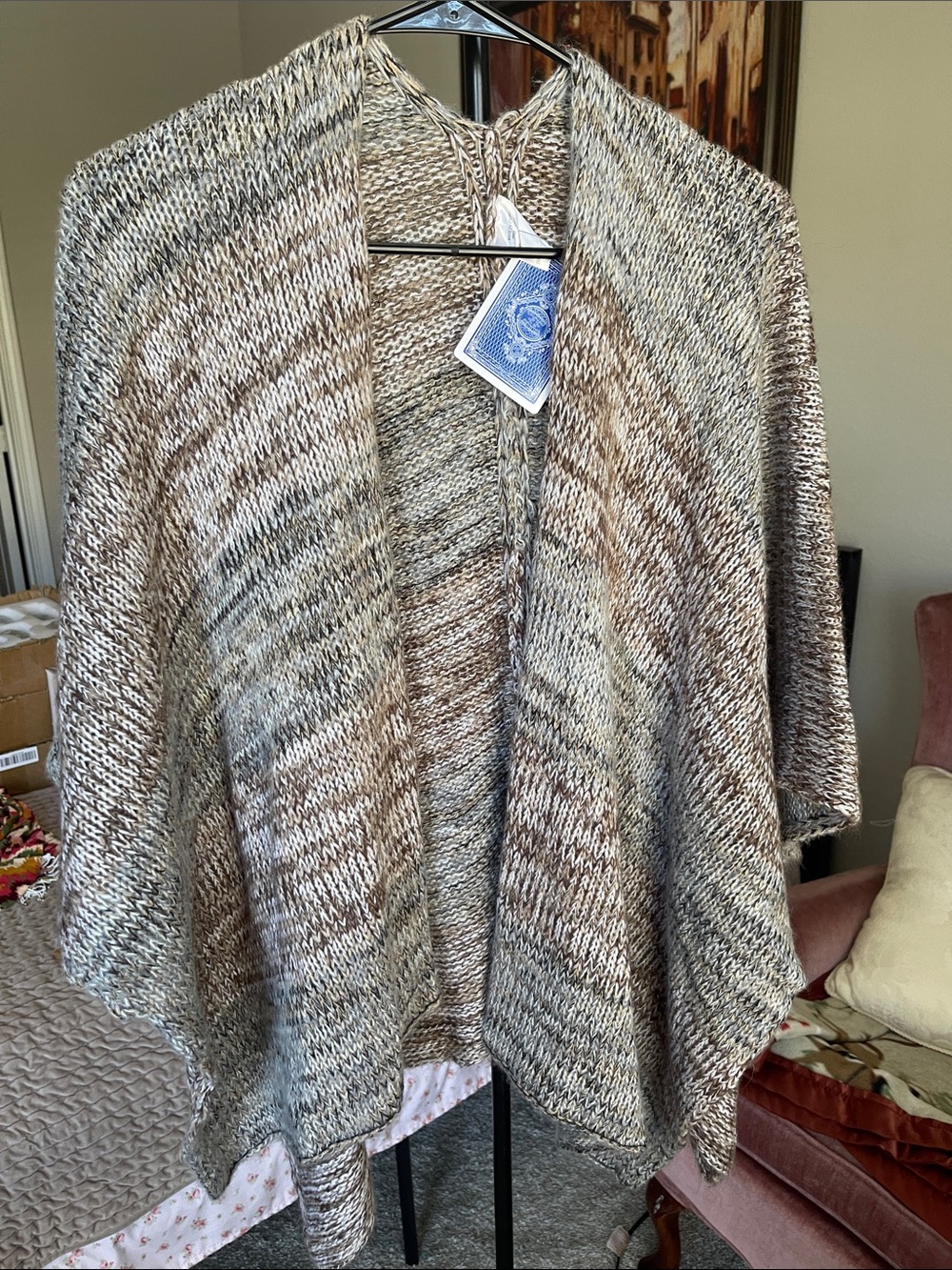 Knit shawl